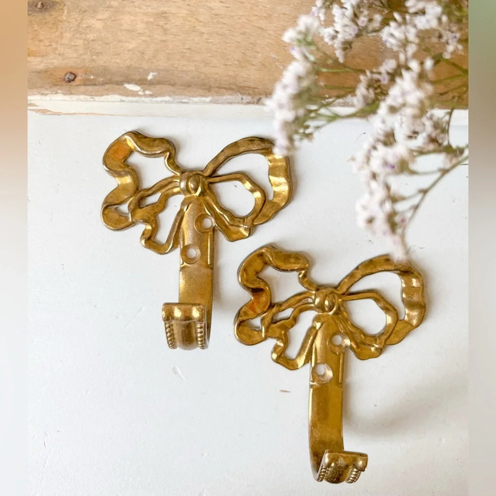 Set of Vintage Laura Ashley Bow Hooks